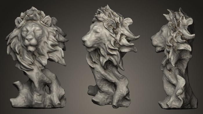 Figurines lions tigers sphinxes (STKL_0044) 3D model for CNC machine